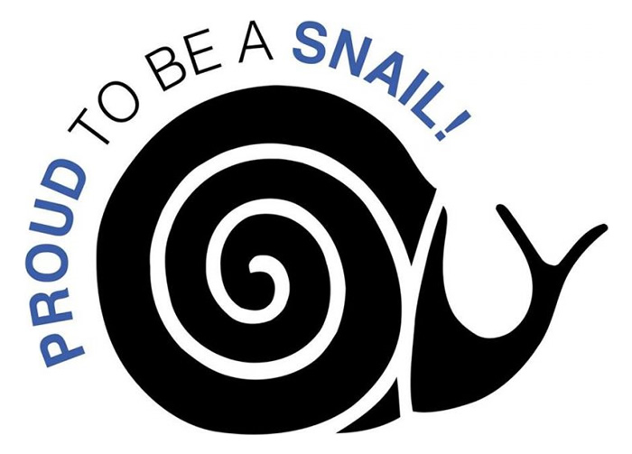 Proud to be a snail.